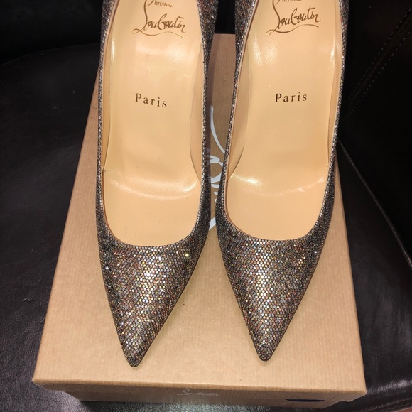 🔥 Christian Louboutin - Decollete Glitter 38 8 - Picture 2 of 8